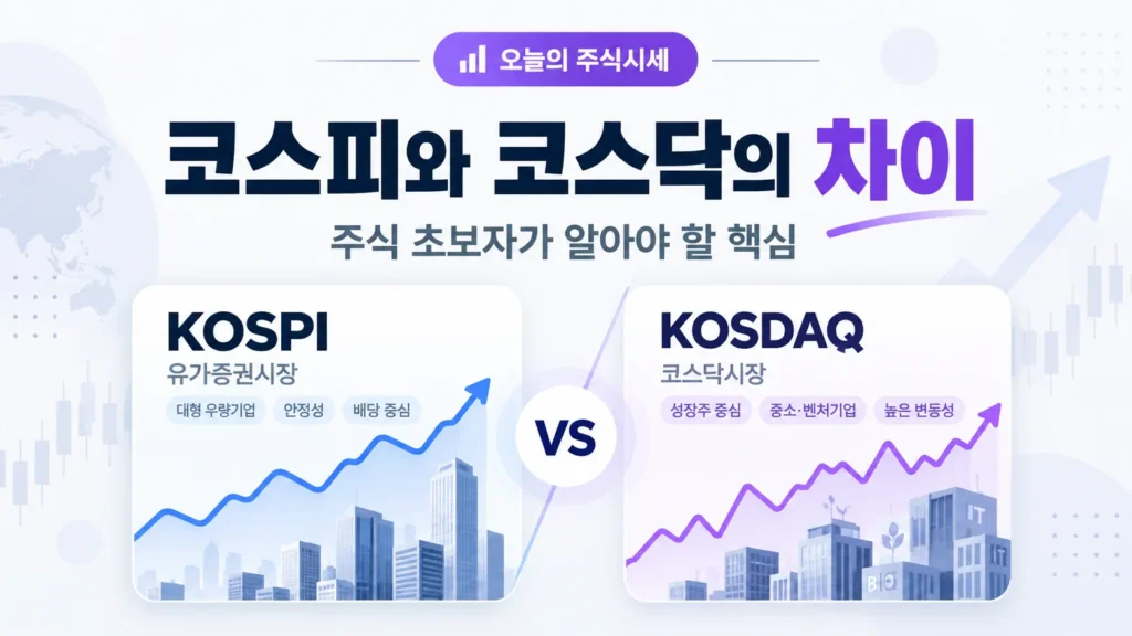 코스피와 코스닥의 차이